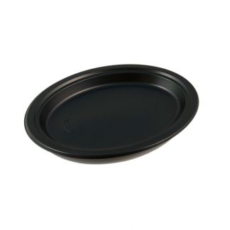 Тарелка D205 черная стандарт без секций