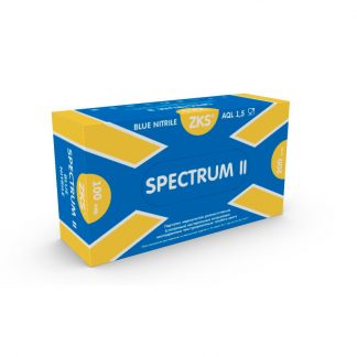 Перчатки ZKS нитриловые Spectrum II голубые
