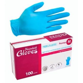 Перчатки латексные неопудренные текстурированные Household Gloves